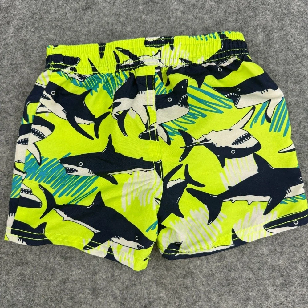 Osh Kosh B'gosh Boys 2pc Rashguard Swim‎ Short Set 18M Sharks Beach Water Ocean